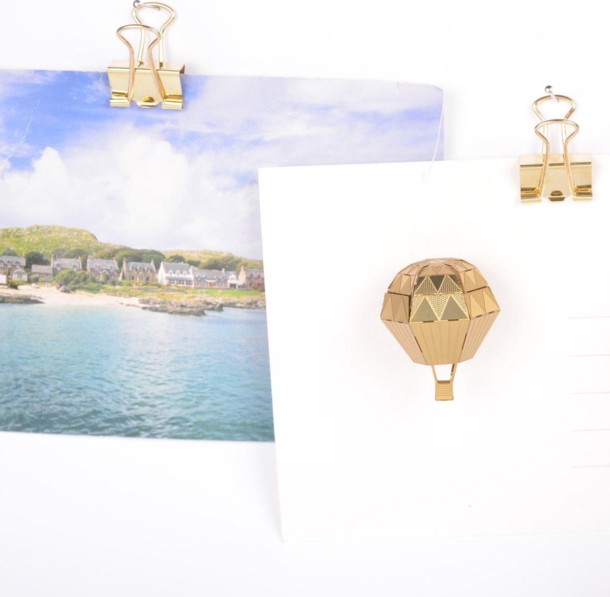 Miniatuur Luchtballon - Hot Air Balloon mini model kit (Brass) | bol