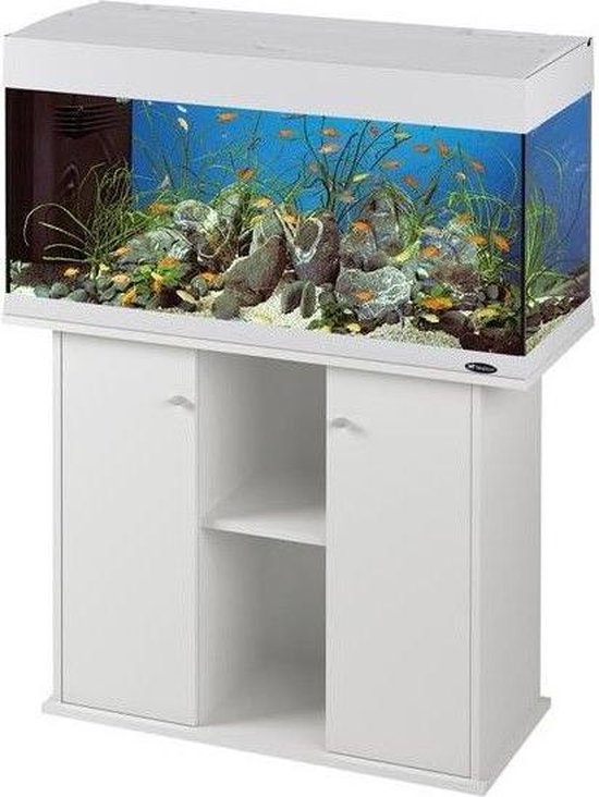 opmerking Aankondiging Voorstellen Ferplast Aquarium meubel dubai 100 wit | bol.com