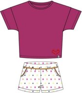 Woody Meisjes-Dames Pyjama Fuchsia Roze 4A