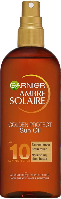 Zonneolie spray SPF 10 - Garnier Ambre Solaire - 150 ml | bol.com