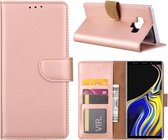 Bookcase Geschikt voor: Samsung Galaxy Note 9 - Rose Goud - portemonnee hoesje