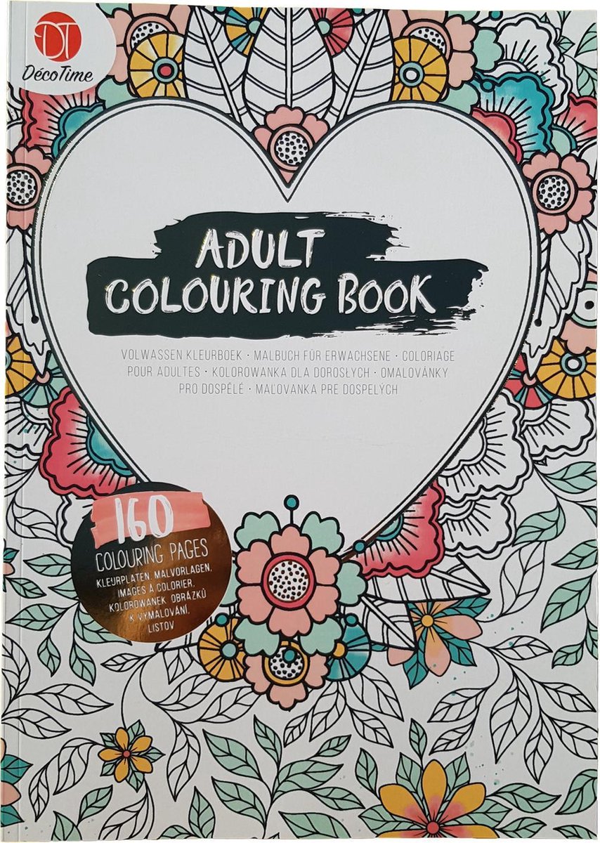 Adult Colouring Book – Bloemen
