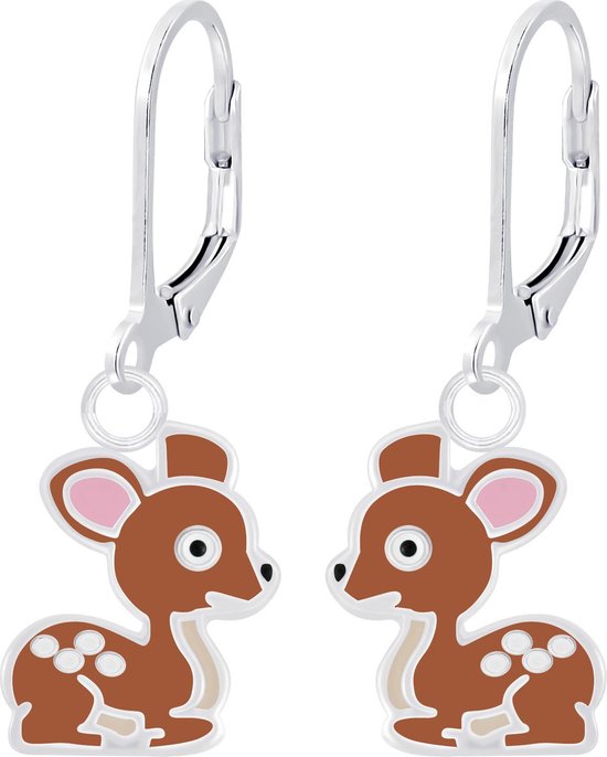 Boucles d'oreilles en argent cerf Fermeture à levier Bambi | bol.com