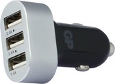 GP USB Autolader - 3 Poorten - 2x2.4Ah / 1x1.5Ah