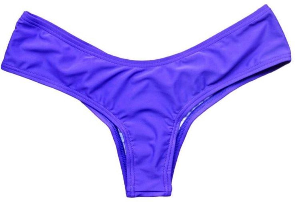 Braziliaanse String Badpak Classic Badmode Vrouwen Slips Bikini Bottom Blauw L