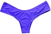 Braziliaanse String Badpak Classic Badmode Vrouwen Slips Bikini Bottom - Blauw - L