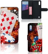 Geschikt voor Samsung Galaxy M10 Wallet Case met Pasjes Casino