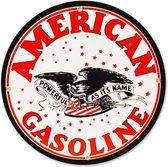 American Gasoline Rond Emaille Bord 30 cm