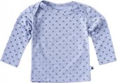 Little Label Shirt lange mouw – lichtblauw met zwarte ankertjes