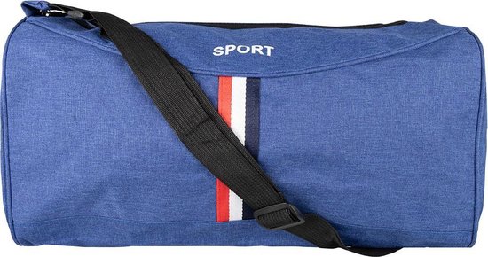 Blauwe kleine Sporttas- 35 cm- ook geschikt als handbagage | bol.com