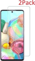 Screenprotector Geschikt voor Samsung Galaxy Note 10 Lite Screenprotector Tempered Glass - 2 Stuks