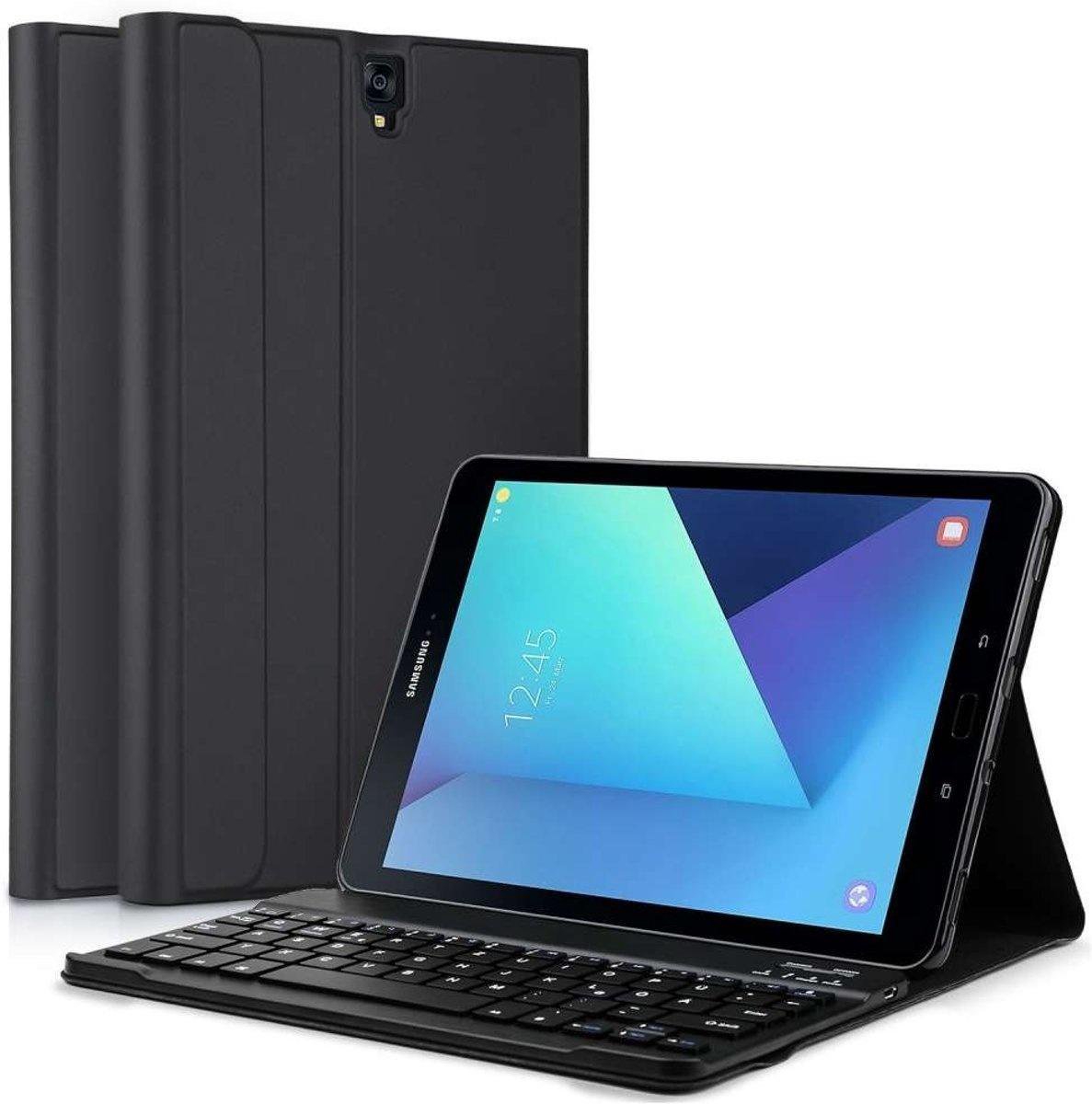 Hoes Geschikt voor Samsung Galaxy Tab S3 9.7 - Smart Toetsenbord Hoes - Zwart Ntech