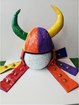 Viking muts/helm met belletjes