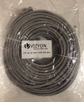 VIZYON 30m RG45 Cat 5e UTP kabel  internet kabel grijs