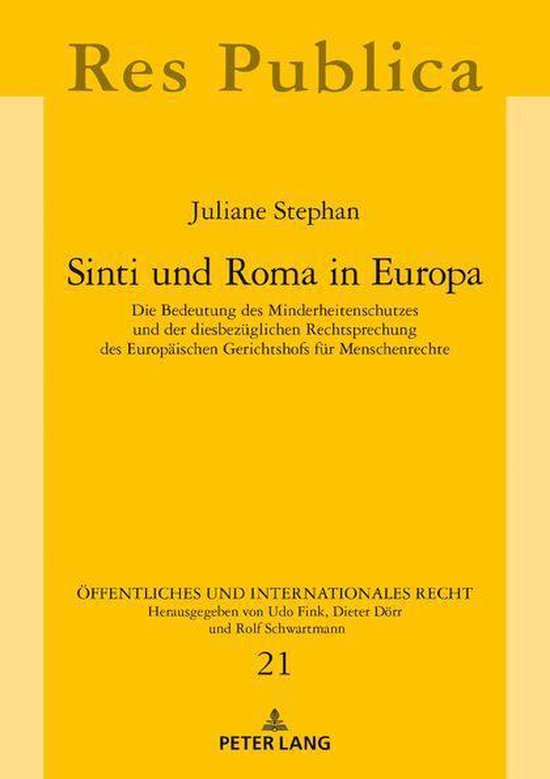 Oeffentliches und Internationales Recht 21 - Sinti und Roma  ... - cover