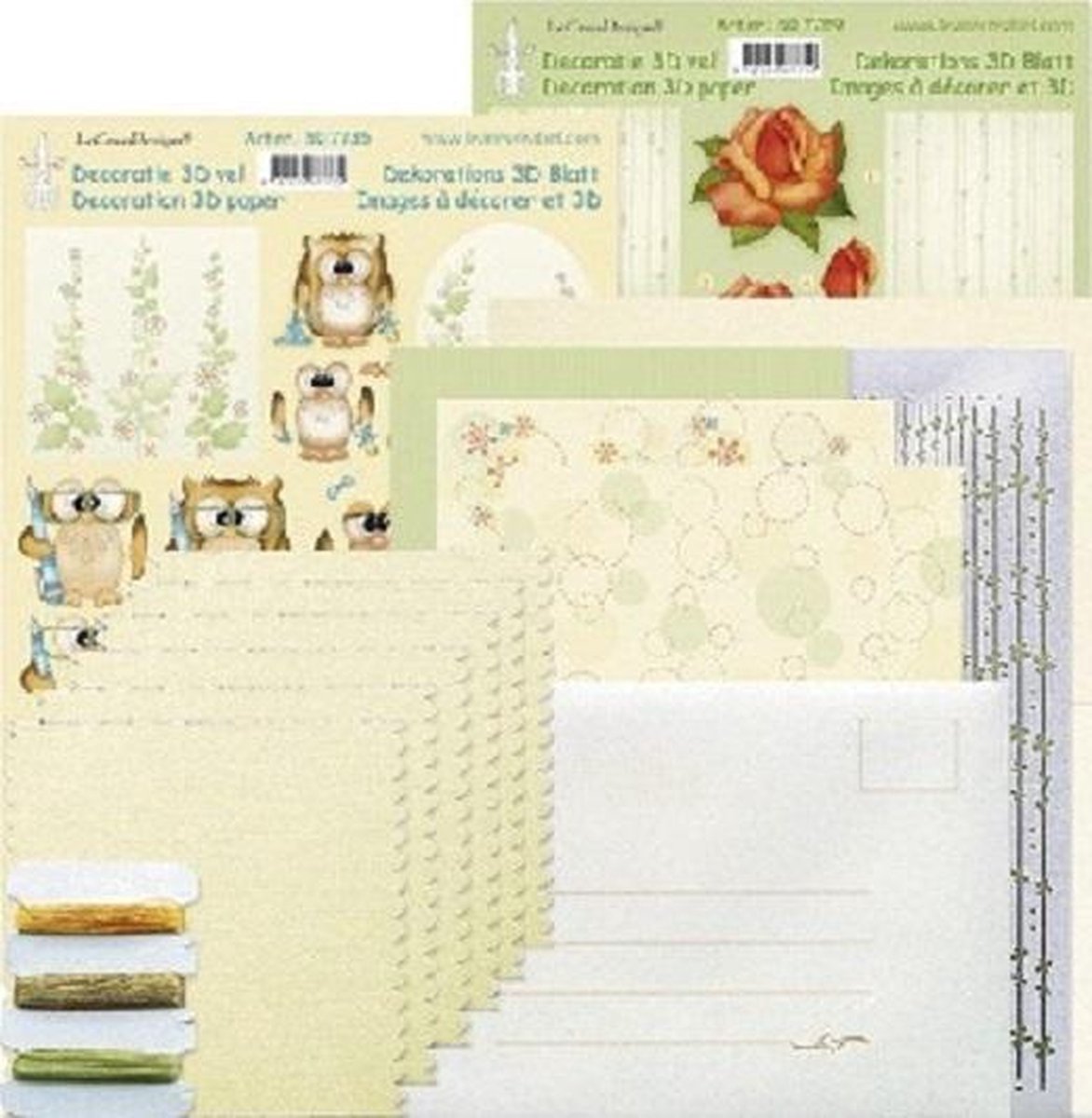 Leane Creatief - Borduurkaarten Spirella - 947.7797