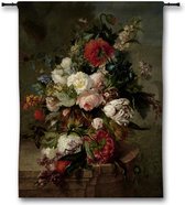 Wandkleed Stilleven met bloemen - Harmanus Uppink - 120x150 cm