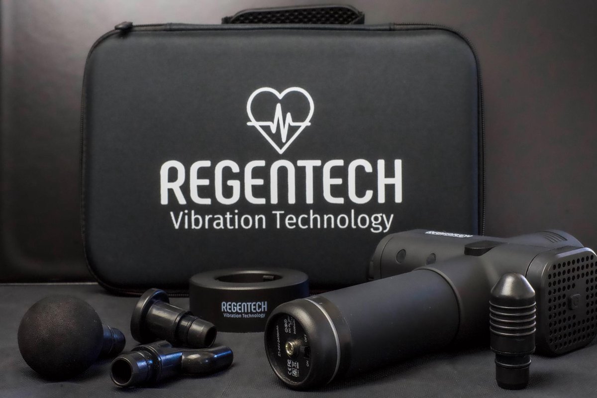 REGENTECH® Massage Gun - Professioneel Massage Apparaat - Zwart