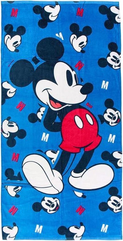 Strandlaken Mickey Mouse Badhanddoek Handdoek voor Kinderen | bol.com