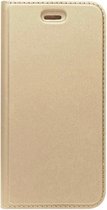 ADEL Premium Kunstleren Book Case Pasjes Hoesje Geschikt voor Samsung Galaxy J7 (2017) - Goud