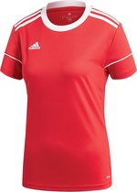 adidas Squad 17 SS Jersey Teamshirt Dames  Sportshirt - Maat XL  - Vrouwen - rood/wit