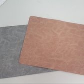 Kunstleren placemats Set van 2