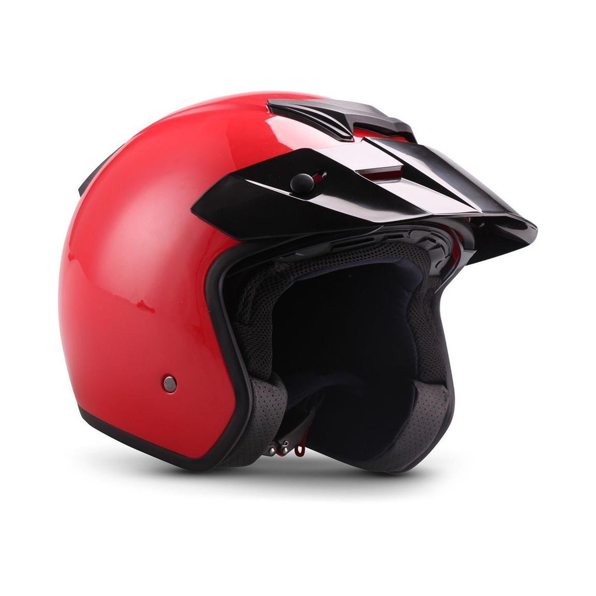 Moto S77 Rouge, casque de scooter JetHelm ouvert, casque de moto, casque  femme, casque... | bol