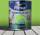 Flexa Strak In De Lak Acryl Zijdeglans Appelgroen 1216 - Lakverf - Dekkend - Binnen - Water basis - Zijdeglans