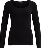 Vila T-shirt Viofficiel New  L/s Top 14032645 Black Dames Maat - XS/S