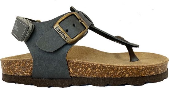 Grijze Kipling Sandalen Juan 3 Dark Grey Grijze Kipling Sandalen Juan 3 Dark Grey
