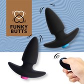 FeelzToys FunkyButts - Koppel buttplug - Zwart