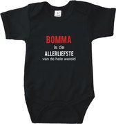 Baby Rompertje Bomma is de allerliefste van de hele wereld | Korte mouw 50/56 Zwart