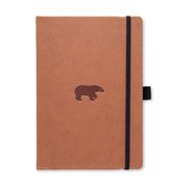 Dingbats* Wildlife A5 Notitieboek - Brown Bear Stippen - Bullet Journal met 100 gsm Inktvrij Papier - Schetsboek met Harde Kaft, Binnenvak, Elastische Sluiting en Bladwijzer