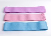 DW4Trading® - Weerstandsbanden blauw-roze-paars set van 3