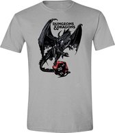 Dungeons & Dragons - Dragon Logo Heren T-Shirt - Grijs - S