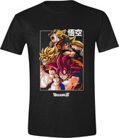 Dragon Ball Super - Group Heren T-Shirt - Zwart - XL