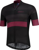 Rogelli Wielershirt KM Peak Zwart/Bordeaux S