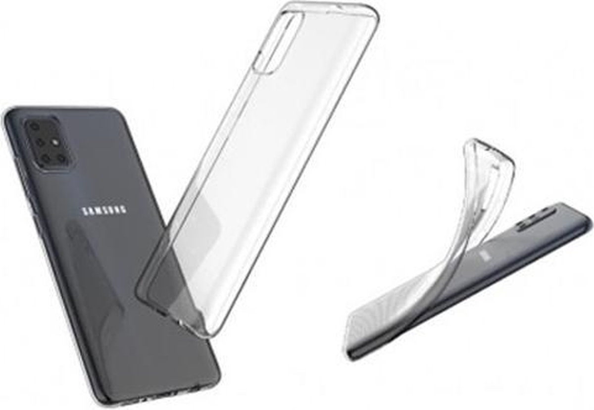 GSM-Basix TPU Back Cover voor Samsung Galaxy A71 Transparant