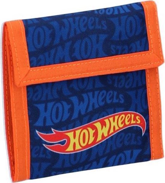 Hot Wheels Portemonnee Jongens 10,5 X 9 Cm Polyester Blauw/oranje | bol.com