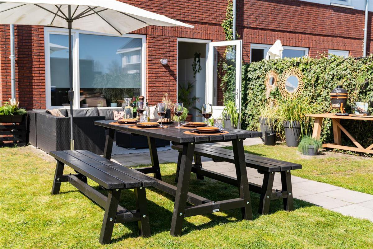 Kopu® Bilbao Rechthoekige Parasol 150x250 cm met Knikarm - Grijs