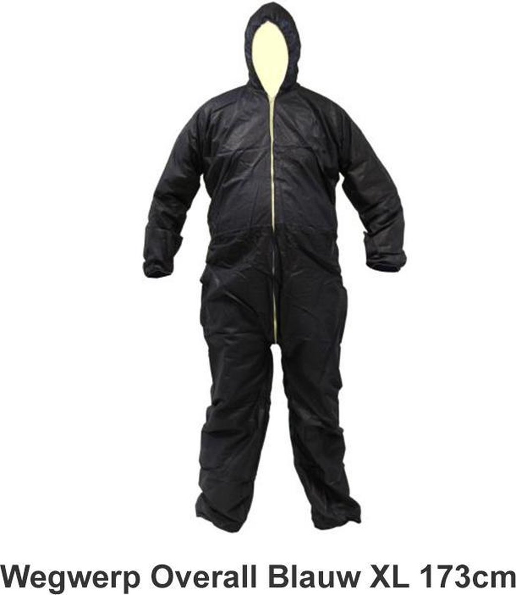 Wegwerp Overall non woven Wit XXL Spatwaterdicht circa 180cm Non woven 40 gram m bol