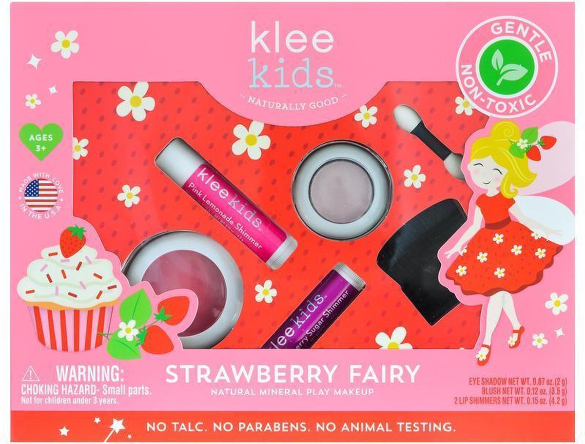 Strawberry Fairy - 100% natuurlijke kinder speel make up set