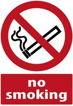 Wandbord - No Smoking / Roken Verboden