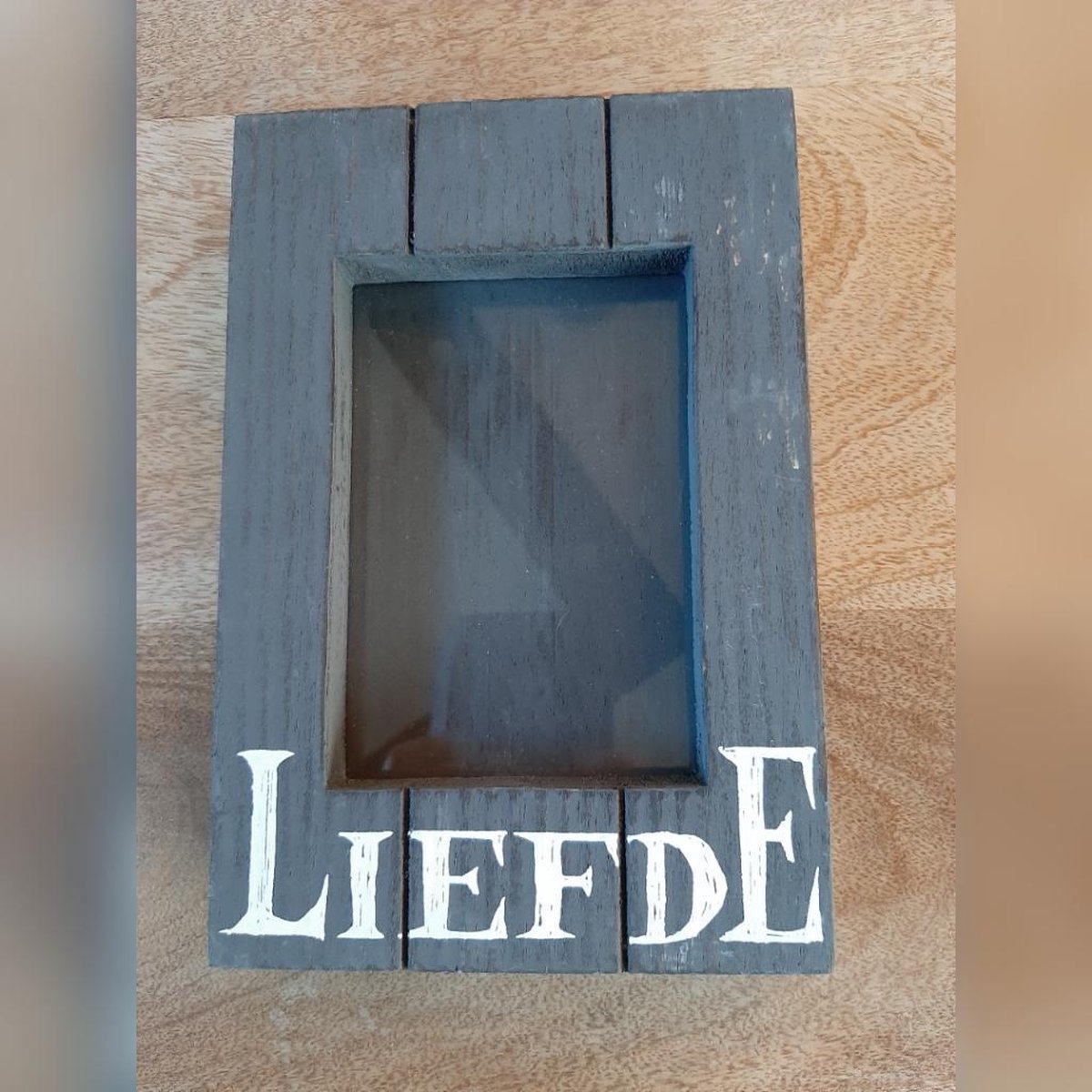 Woodart Foto lijst "Liefde" Antique grey