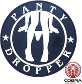 Panty Dropper Funny Sexy Motivatie PVC patch embleem met velcro