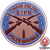 Tireur D'elite GIPN Police Nationale Geborduurde militaire patch embleem met klittenband