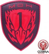 Medal Of Honor Task Force Blackbird Game PVC patch embleem rood met velcro