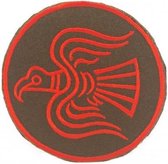 Odin's Raven Viking cosplay film geborduurde patch embleem met velcro