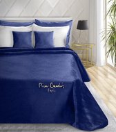 Luxe bed_deken_Brulo_Polyester_sprei _Navy blauw_160 x 240 cm