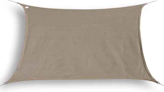 hanSe® Schaduwdoek Rechthoek Waterdoorlatend 2,5x3,5 m Zonnedoek Taupe